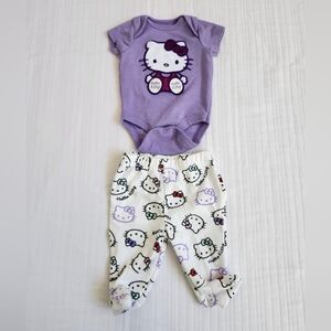 Hello Kitty Lavender Baby Outfit
